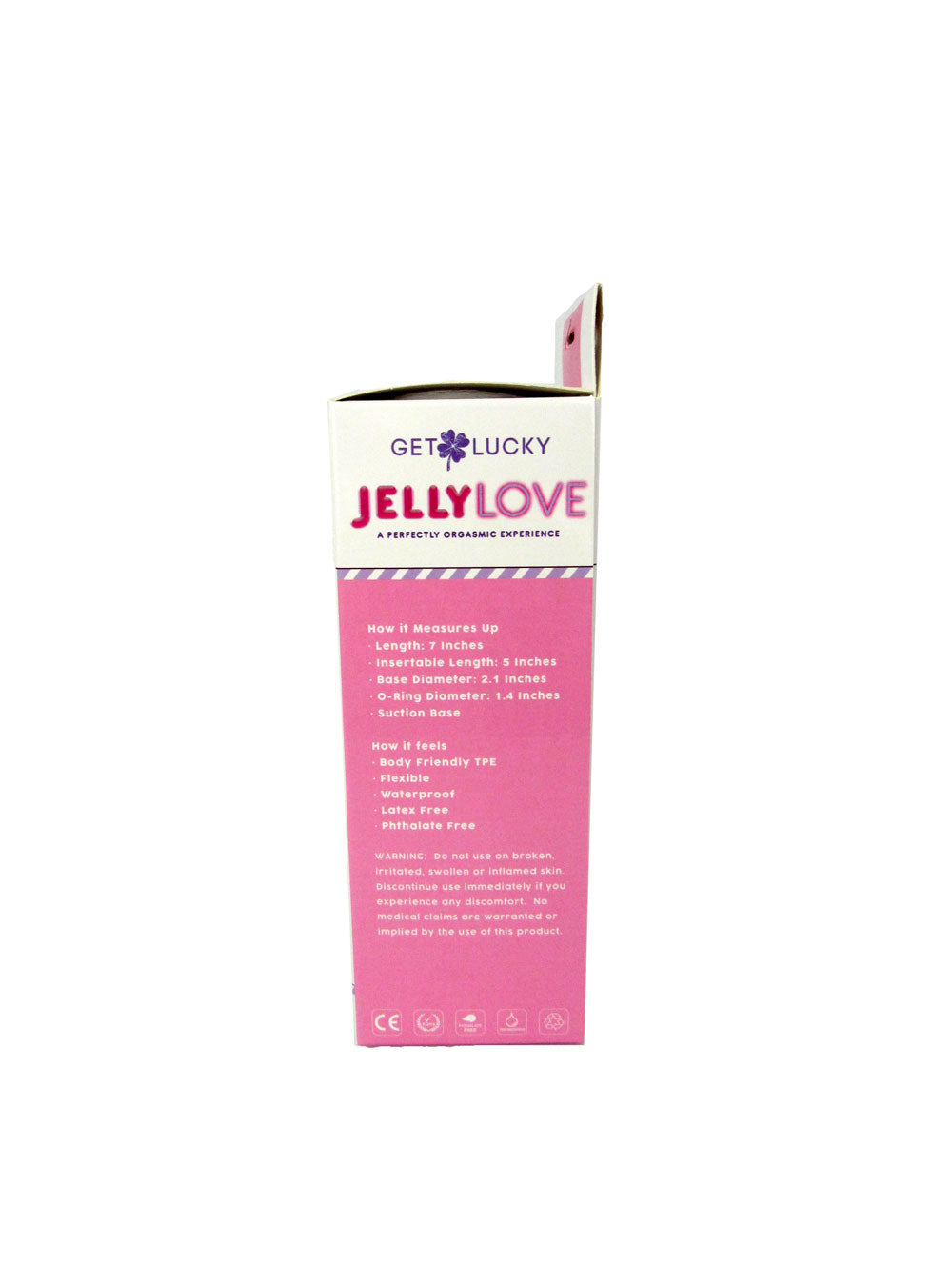 Get Lucky 7 Inch Purple Jelly Dildo with Suction Base > Dildos > Realistic Dildos
