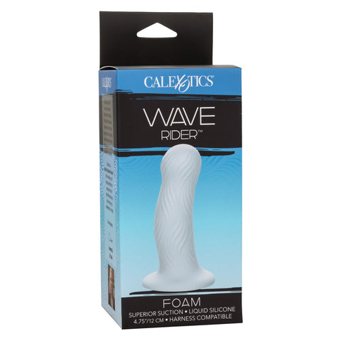 Wave Rider Blue Foam Probe with Wavy Texture for Pleasure Blue Dongs Neutral