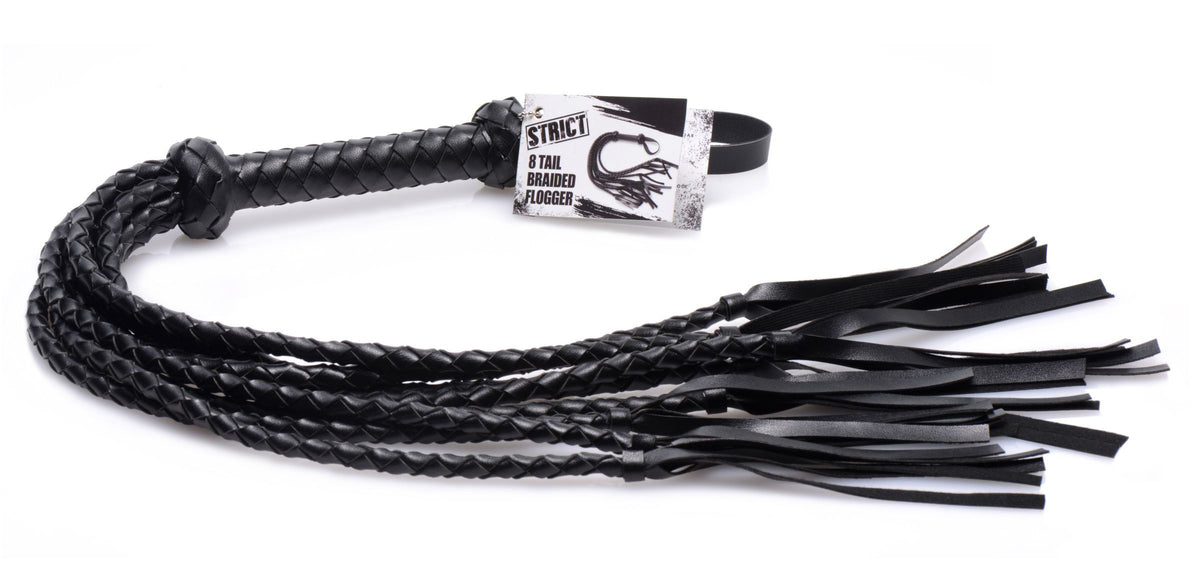 8 Tail Braided Flogger – Durable Leather Bondage Flogger > Bondage Gear > Whips & Floggers