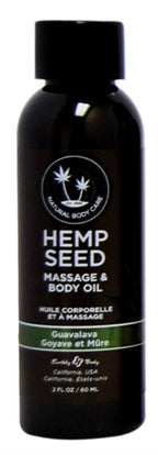 Hemp Seed Massage Oil Guavalava 59ml - Guava & Blackberry Scented Default Title > Essentials > Massage Oil