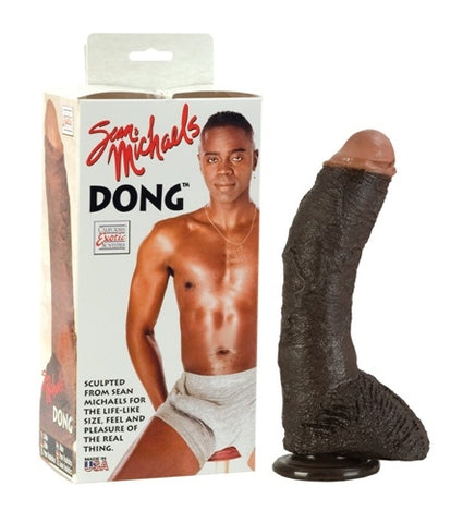 Sean Michaels 10 Inch Realistic Dong with Suction Base Brown Dongs Celebrity