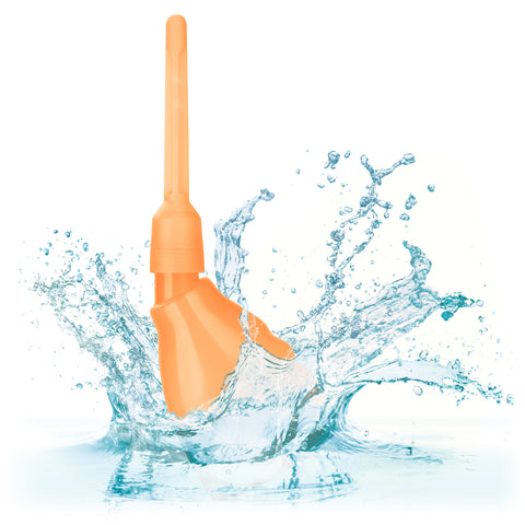 Ultimate Douche Orange Reusable Anal Cleaning System with Multi-Directional Probe and Slip Applicator Tip Douches