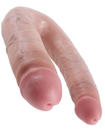 King Cock Double Trouble Large Realistic Flesh Dildo Toy Double Dongs