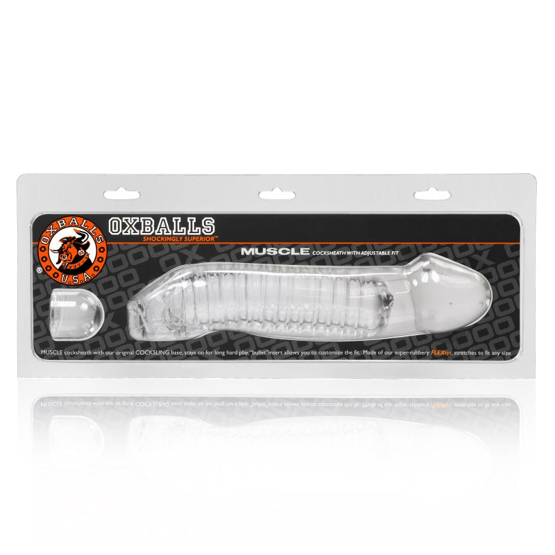 Muscle Cocksheath Clear 9.25 Inch Length