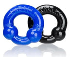 Ultraballs 2 Pack Cockring Black and Police Blue