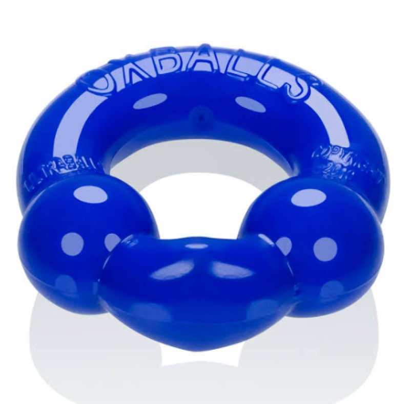 Ultraballs 2 Pack Cockring Black and Police Blue