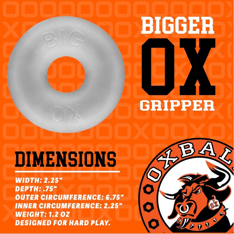 Oxballs Big Ox Thick Blubbery Cockring Cool Ice Silicone Blend