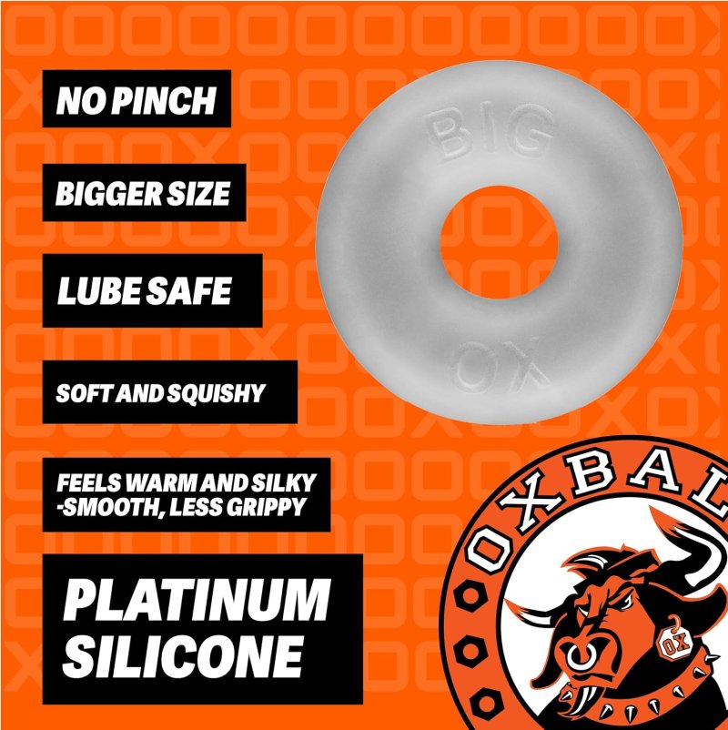 Oxballs Big Ox Thick Blubbery Cockring Cool Ice Silicone Blend > Cock Ring > Single