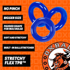Willy Rings Pool Blue 3-Pack Super-Stretch Cockrings