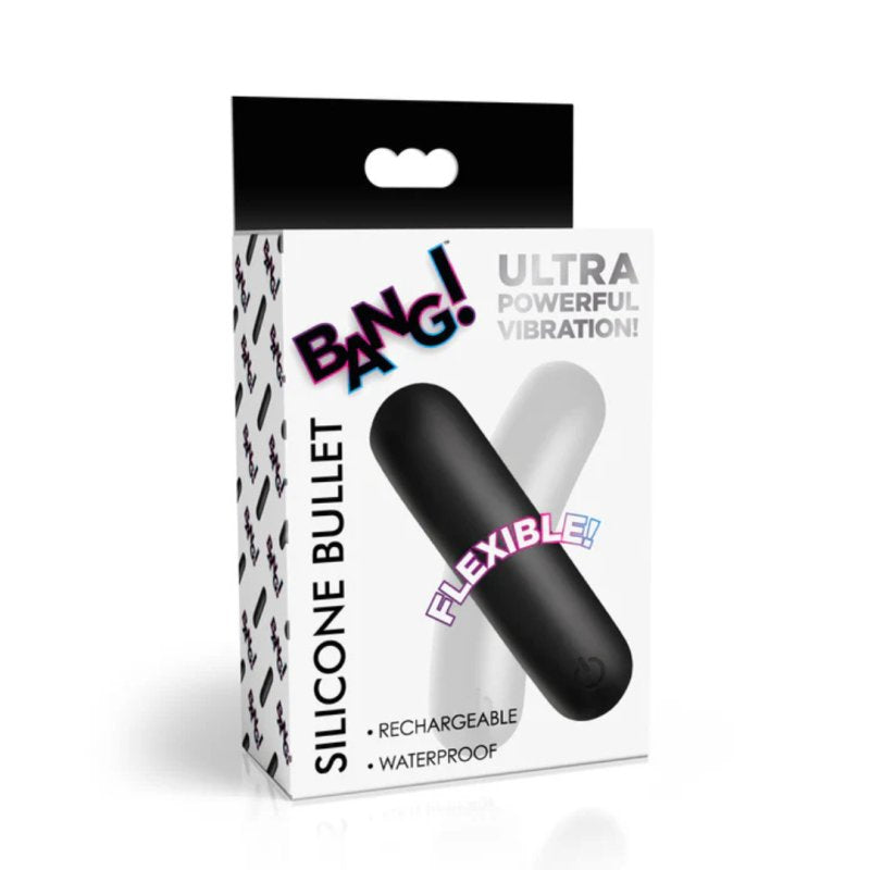 Bang! Flexible Silicone Bullet (Black) – Silicone Bullet Vibrator