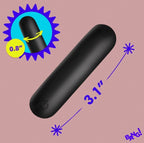 Bang! Flexible Silicone Bullet (Black) – Silicone Bullet Vibrator