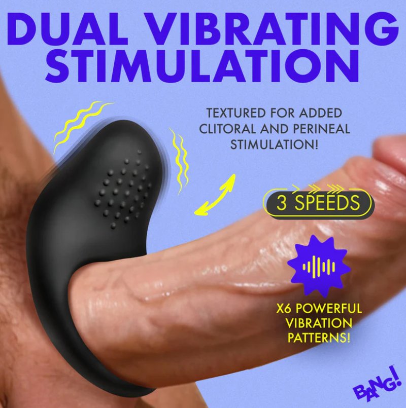 Bang! Vibrating Silicone Cock Ring – Rechargeable Couples Vibrator > Cock Ring > Vibrating