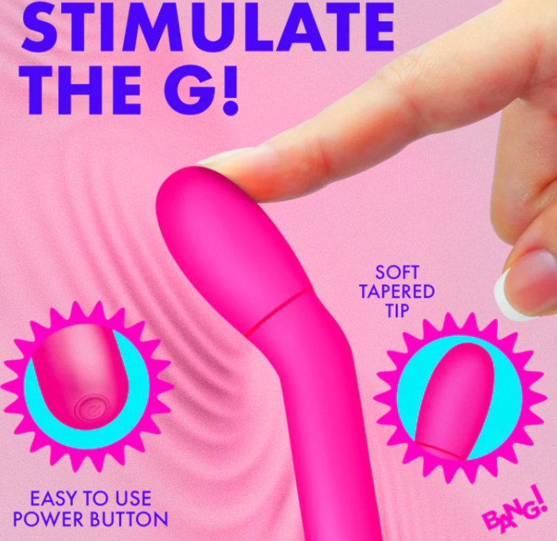 Slim G-Spot Vibrator – Rechargeable 3 Speeds 7 Patterns Vibrator