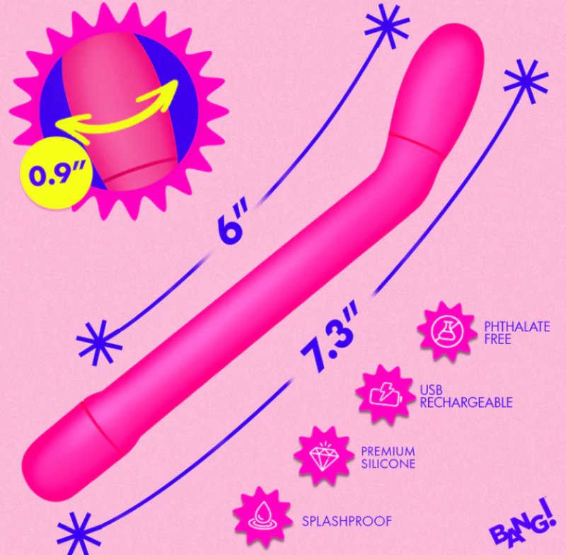 Slim G-Spot Vibrator – Rechargeable 3 Speeds 7 Patterns Vibrator