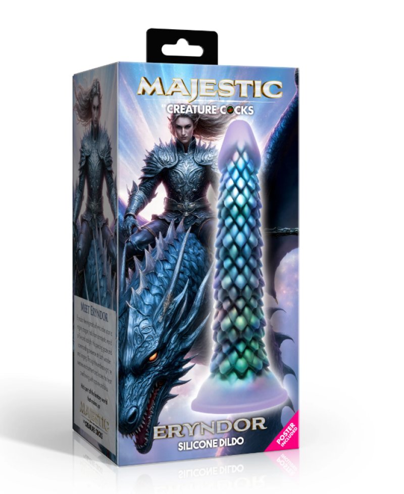 Eryndor 8.1 Inch Silicone Dildo With Diamond Texture > Dildos > Fantasy