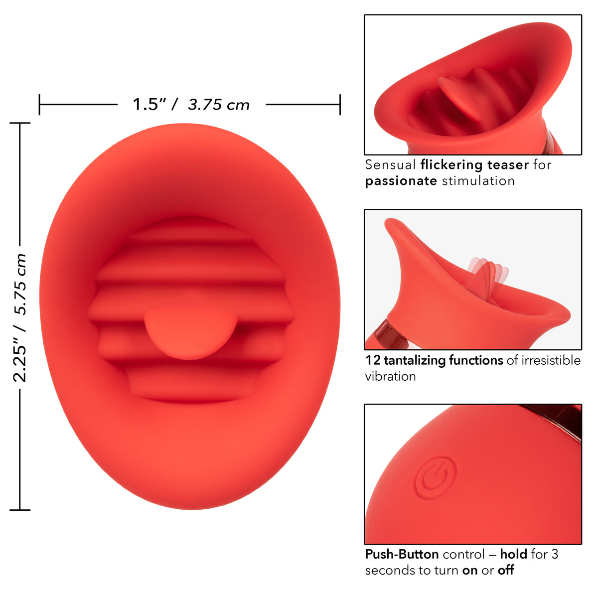 French Kiss Sweet Talker – Compact Massager with 12 Flickering Functions Vibrator > Vibrators > Finger Vibrators