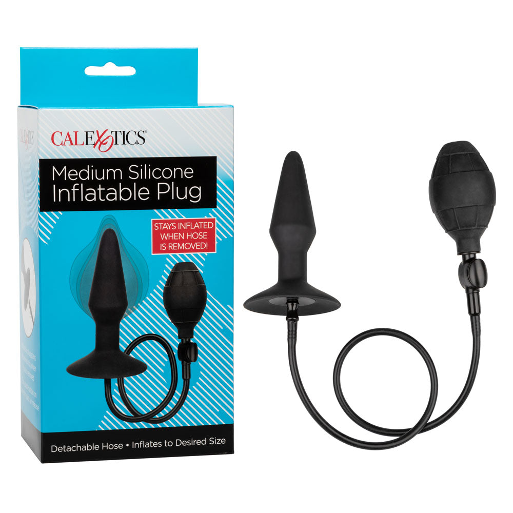 CalExotics Medium Silicone Inflatable Plug – Inflatable Anal Plug with Detachable Hose > Anal Range > Tunnel and Stretchers
