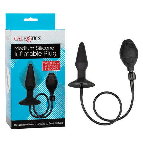 Medium Silicone Inflatable Plug for Adjustable Intimate Pleasure Butt Plugs