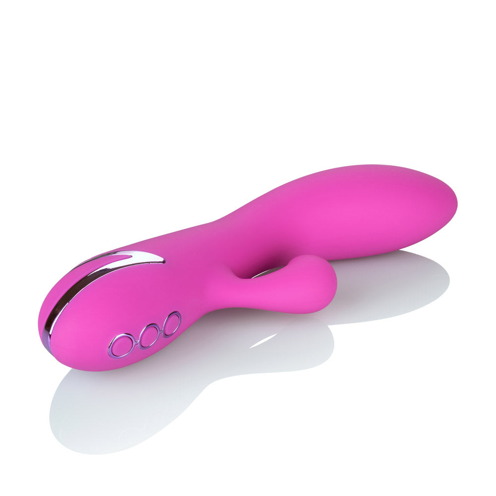 California Dreaming Malibu Minx 9 Inch Purple Silicone Suction Vibrator | Dual Stimulation > Vibrators > Ladies > Rabbit