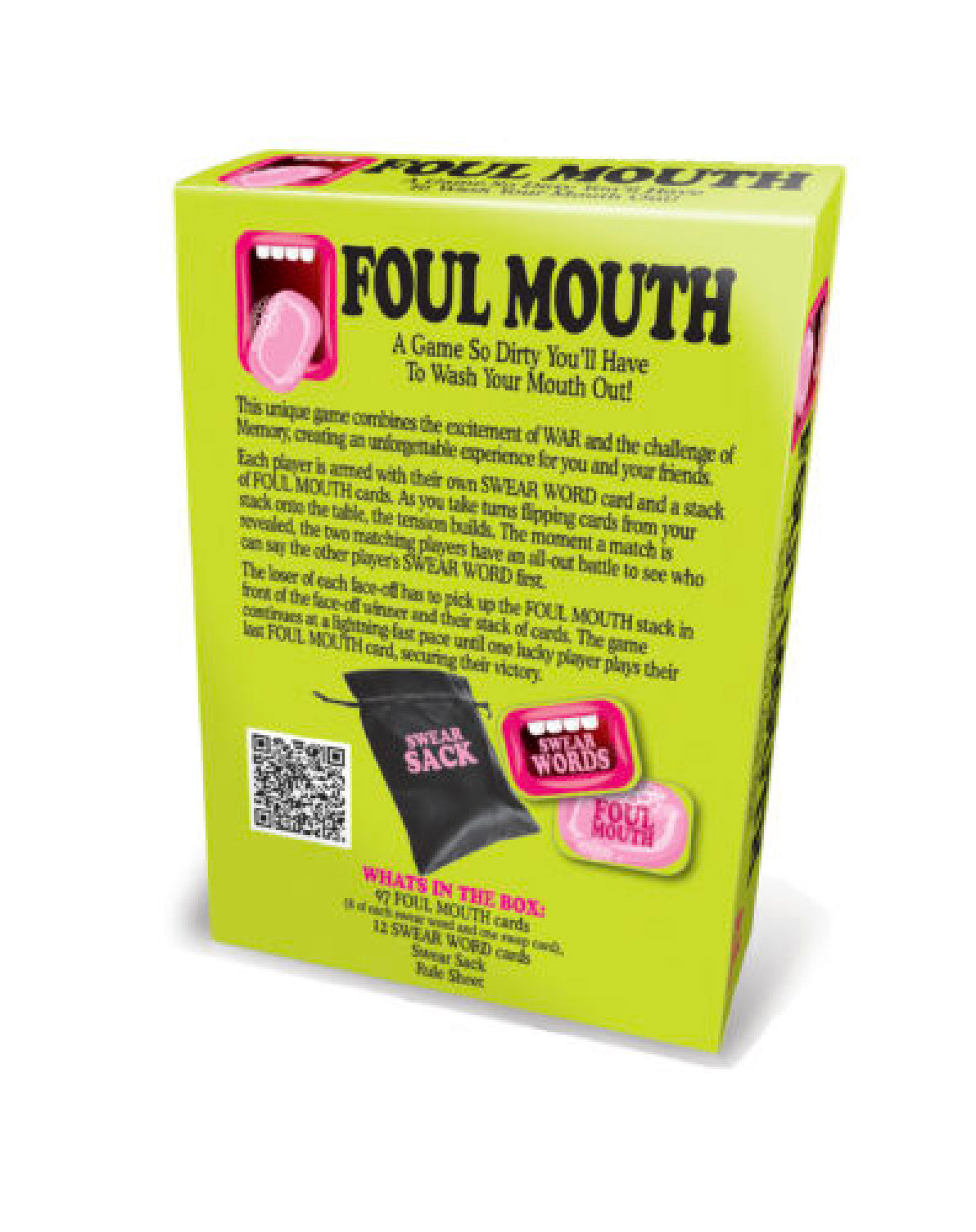 Foul Mouth Card Game for 2-6 Players - Fun Challenge Games