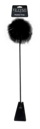 Fetish Fantasy Series Limited Edition Feather Crop Black Whips & Paddles