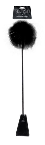 Fetish Fantasy Series Limited Edition Feather Crop Black Whips & Paddles