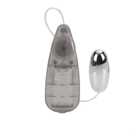 Slim Teardrop Clear Bullet Vibrator Multi-Speed Clit Stimulator Gray BULLETS