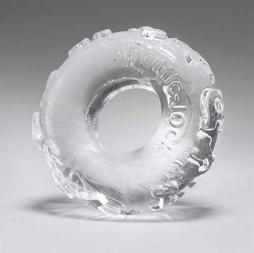 Jelly Bean Cockring Atomic Jock - Black Clear Cockrings