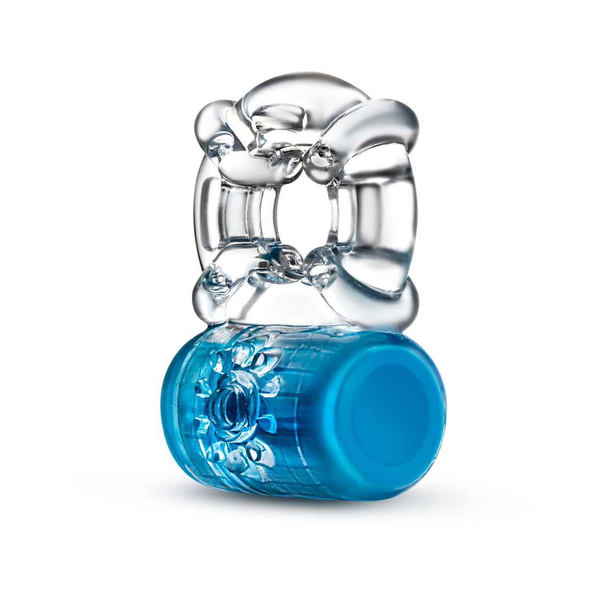 Play With Me Pleaser Cock Ring Blue > Cock Ring > Vibrating