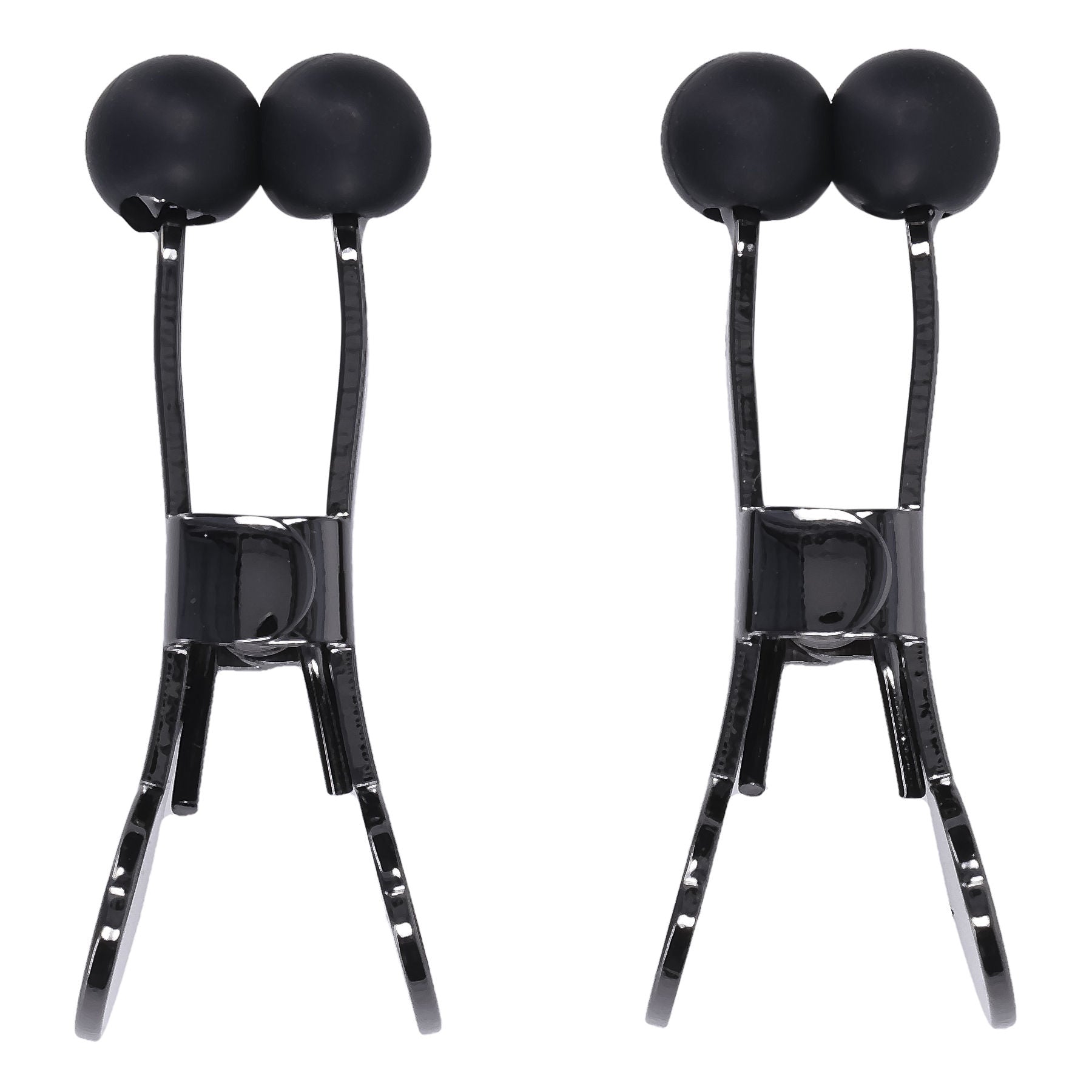 Merci Stainless Steel Nipple Clamps with Silicone Tips Black Nipple Clamps