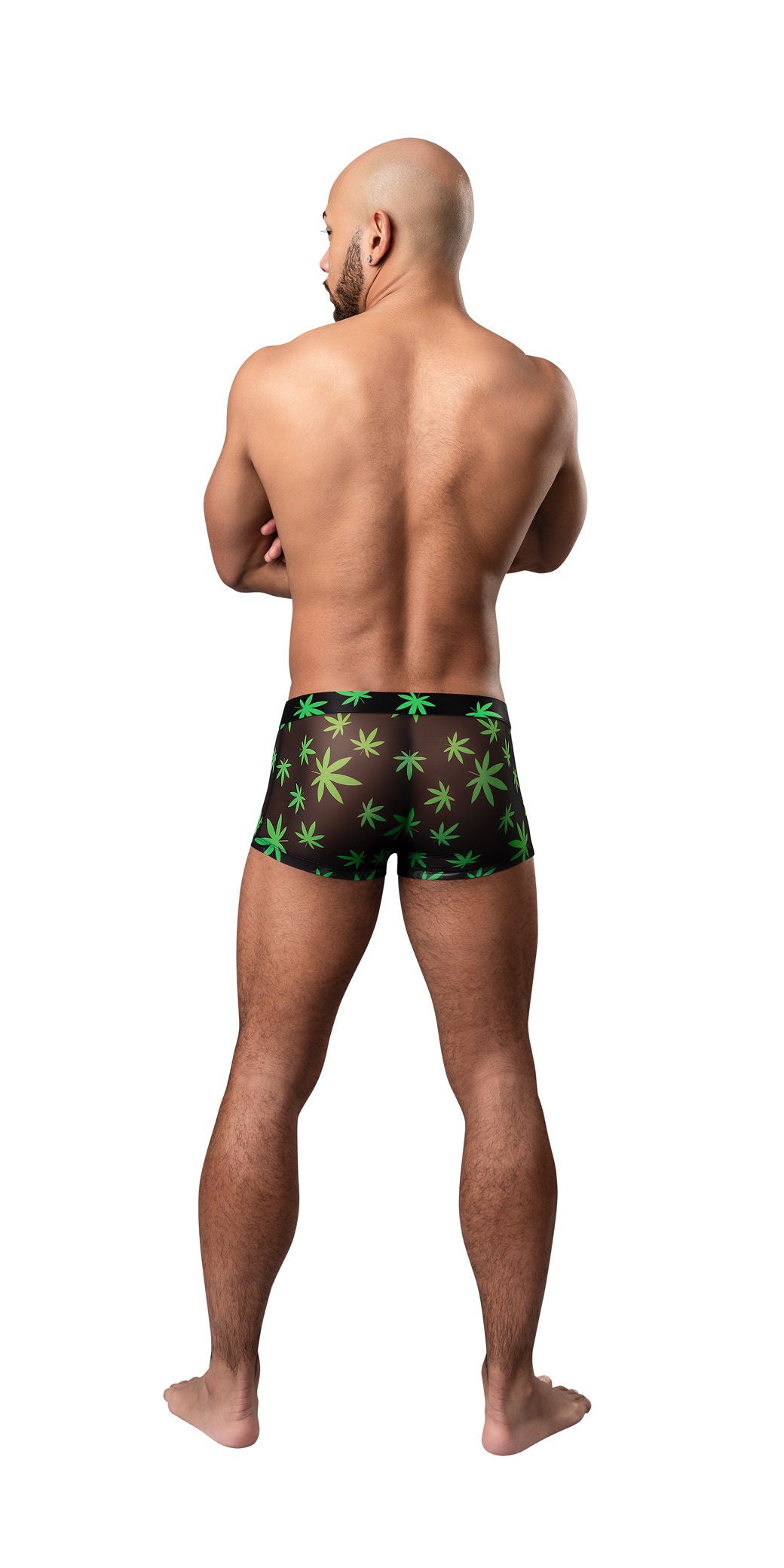 Hazy Dayz Large Men's Boxer Shorts Pouch Short Pot Leaf Design Multi Mens Trunks
