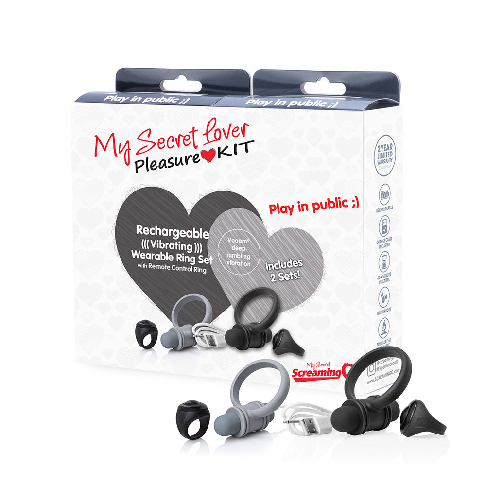 My Secret Lover Vibrating Ring Kit Multi > Sex Toys > Remote Control Toys