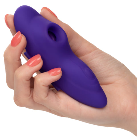 Lock-N-Play Remote Suction Panty Teaser with Vibrations Purple BULLETS