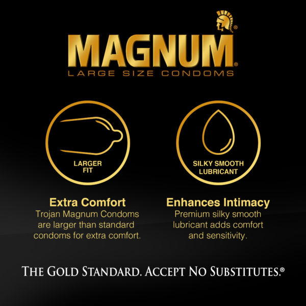 Trojan Magnum XL Condoms Bulk Pack 1000 Large Size Condoms Condoms