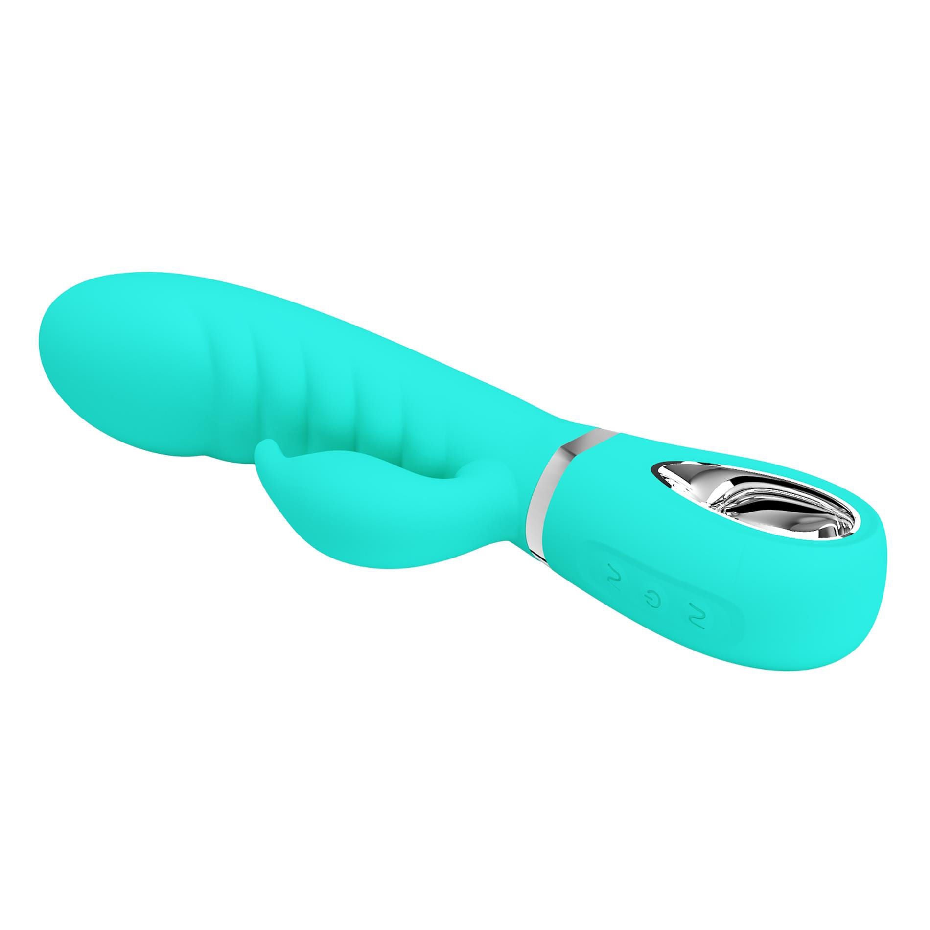 Prescott Super Soft Rabbit Silicone Vibrator - Purple VIBRATORS-RABBIT