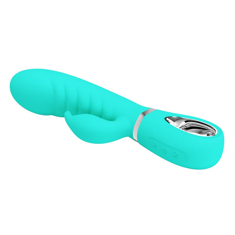 Prescott Super Soft Rabbit Silicone Vibrator - Purple VIBRATORS-RABBIT