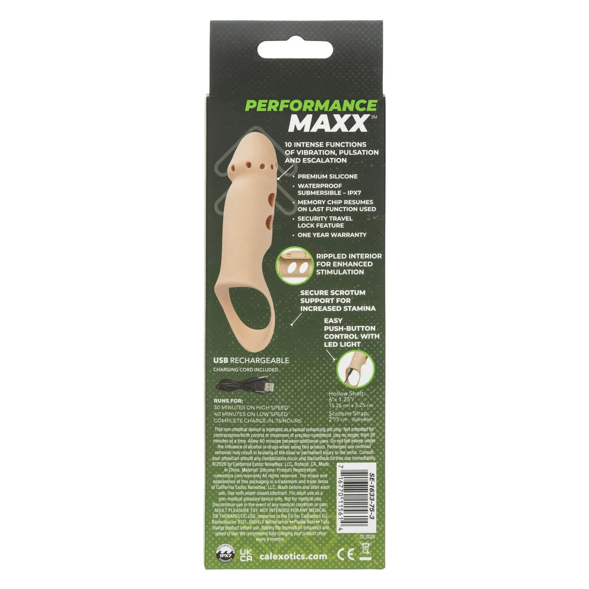 Performance Maxx Rechargeable Stud – Silicone Waterproof Vibrator with 10 Functions Ivory > Cock Ring > Vibrating