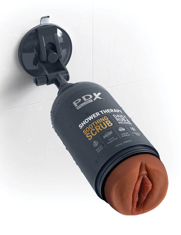Shower Therapy Soothing Scrub Male Masturbation Aid Brown Strokers - Manual