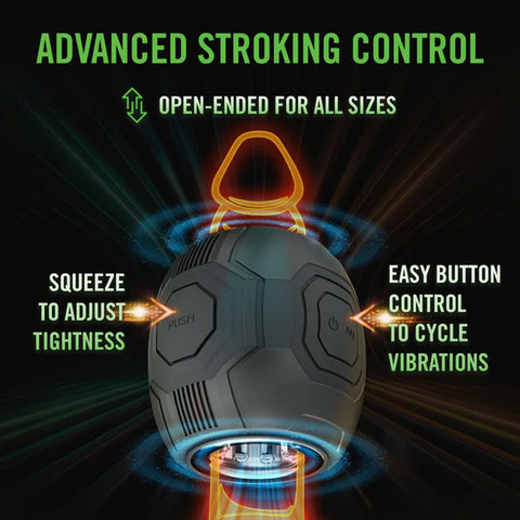 M for Men Dome X Vibrating Male Masturbator with 10 Modes Strokers - Auto
