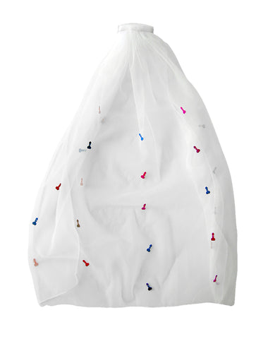 Kheper Games Naughty Veil Bachelorette Party Accessory Bridal Veil Last Night Out > Novelties > Bachelor & Bachelorette Items
