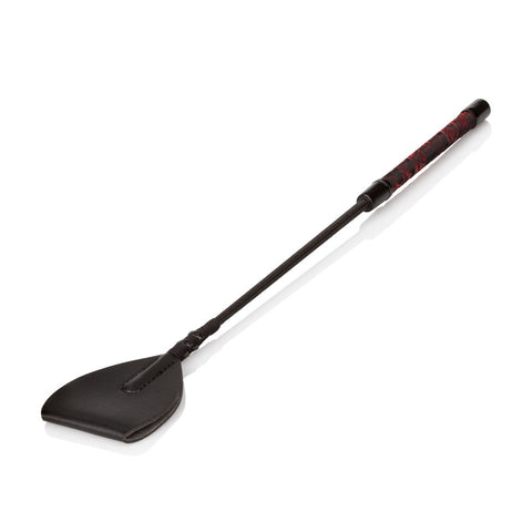 Scandal Wide Tip Crop with Hand-Stitched Tip and Designer Handle Bondage Riding Crop Black Whips & Paddles