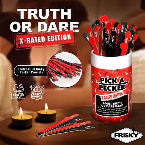 Pick a Pecker X-Rated Truth or Dare Game for Couples Fun Bachelor & Bachelorette Items