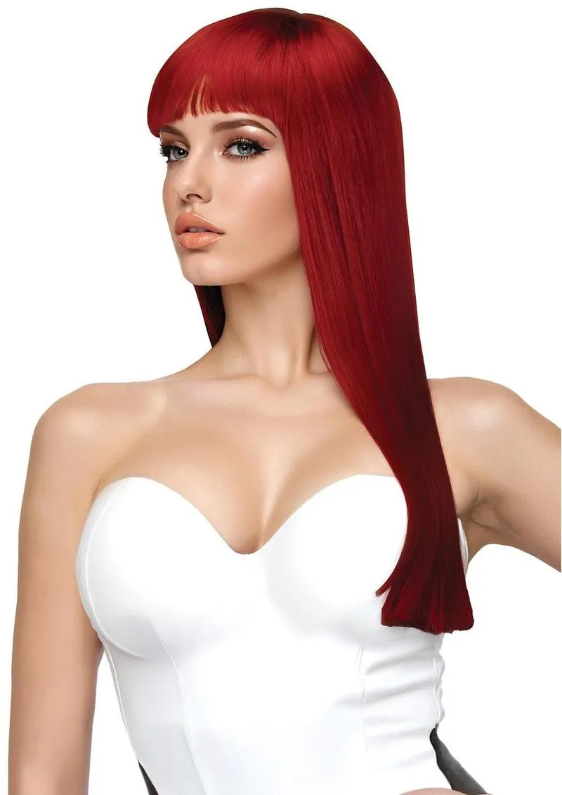 Scarlett Stylable Heat Friendly Washable Adjustable Wig Red One Size > Clothes > Wigs Main image