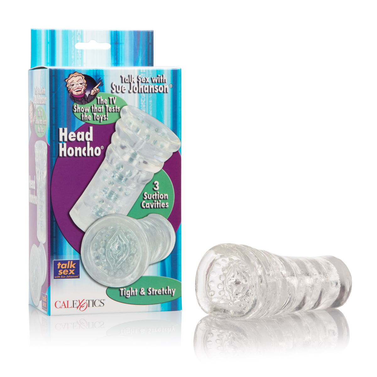 Sue Johanson Head Honcho Male Masturbator with Suction Chambers > Sex Toys For Men > Masturbators > Manual