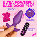 Vibrating Silicone Butt Plug (Purple) – Remote-Controlled 1.4 Inch Silicone Butt Plug > Anal Range > Vibrating Butt Plugs
