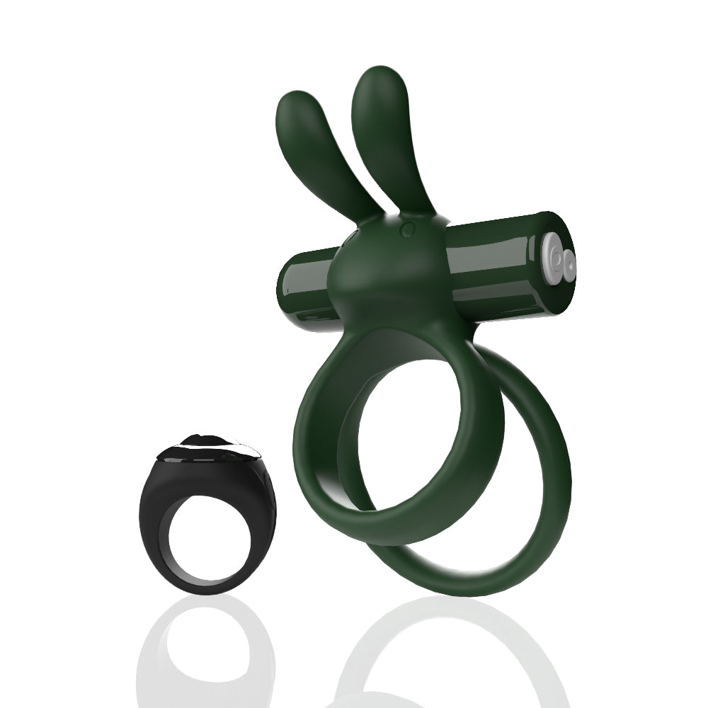 Ohare XL (Green) – Rechargeable Waterproof Remote-Controlled Rabbit Vibrator with Double-Ring Design > Sex Toys > Couples Toys
