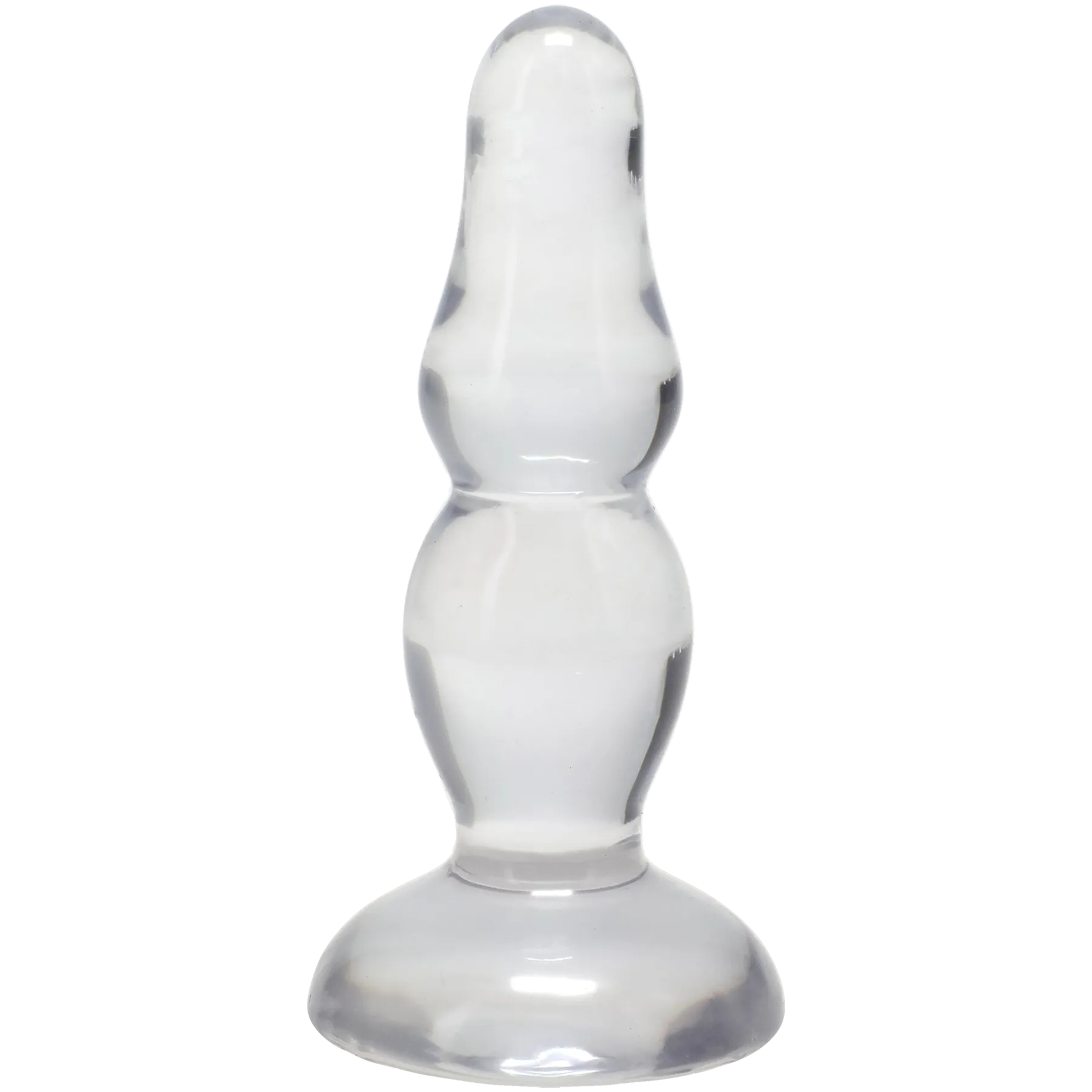 Novice Crystal Jellies 4 Inch Pop Plug > Anal Range > Butt Plugs