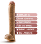 Dr. Michael 14 Inch Beige Realistic Dildo with Suction Base > Dildos > Oversized Toys