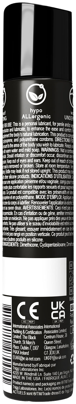 Wet Platinum Luxury Silicone-Based Personal Lubricant 8 Oz Silicone Lubricant
