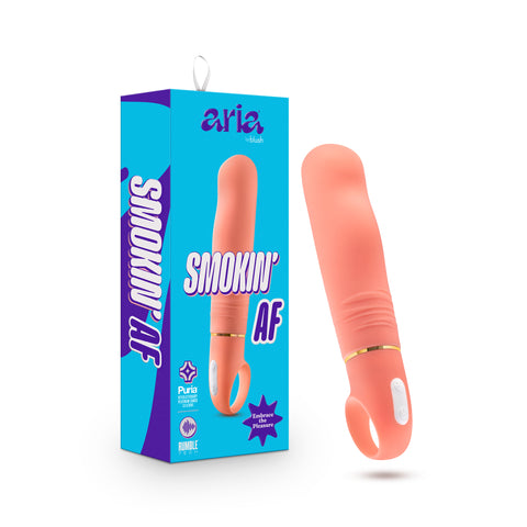 Aria Smokin' Af Coral 15.2 cm Vibrator Vibrators - G Spot